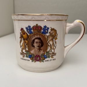 Queen Elizabeth Coronation Mug , Odd Fellows Manchester Society Cup, Hanley